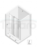 NEW TRENDY Drzwi wnękowe 100x200 Softi X, drzwi pojedyncze, przesuwne typu soft close EXK-5247/EXK-5248 